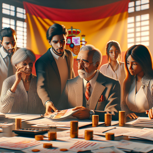 An image illustrating El sistema fiscal español: impuestos directos e indirectos