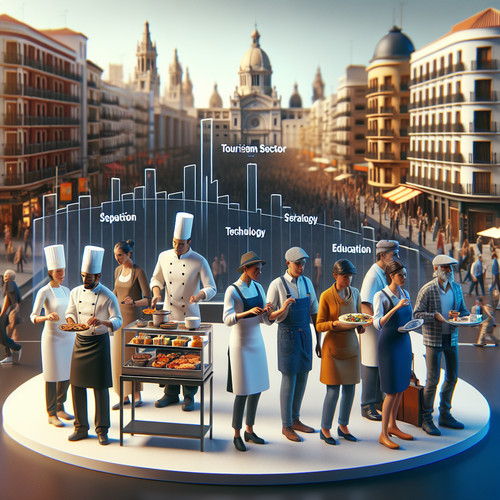 An image illustrating Sector servicios en España principal generador de empleo