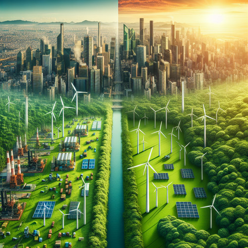 An image illustrating Economía y Medio Ambiente: El Dilema del Crecimiento Sostenible