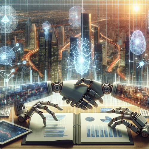 An image illustrating Economía y Tecnología: El Impacto de la Inteligencia Artificial