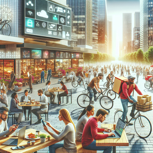 An image illustrating La Economía Gig Oportunidades y Desafíos para el Futuro del Trabajo