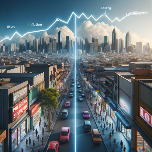 An image illustrating La Curva de Phillips: Relación entre Inflación y Desempleo
