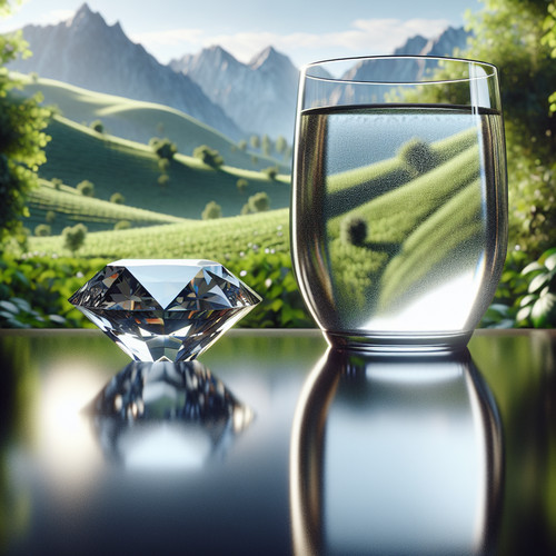 An image illustrating La Paradoja del Valor: ¿Por Qué el Agua Vale Menos que los Diamantes?