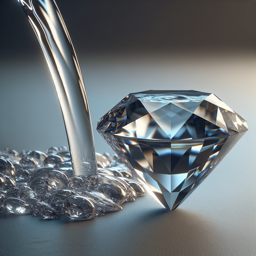 An image illustrating La Paradoja del Valor: ¿Por Qué el Agua es Barata y los Diamantes Caros?