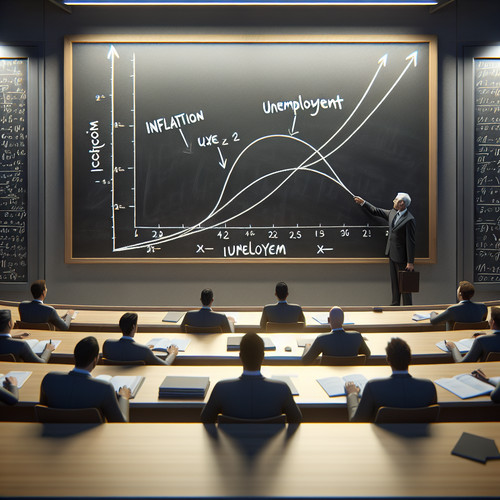 An image illustrating La Curva de Phillips y su Impacto en el Vínculo entre Inflación y Desempleo