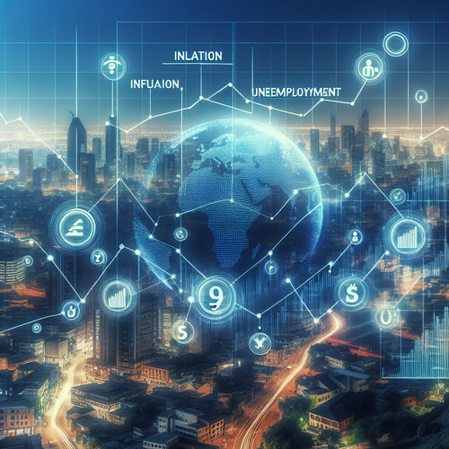 An image illustrating La Curva de Phillips: Relación entre Inflación y Desempleo