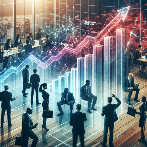 An image illustrating La Curva de Phillips: Relación entre Inflación y Desempleo