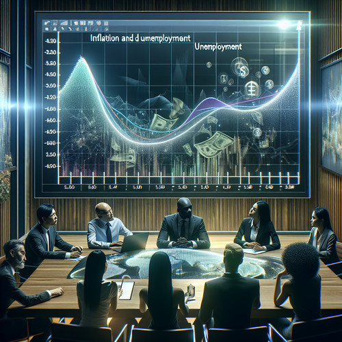 An image illustrating La Curva de Phillips: Relación entre Inflación y Desempleo