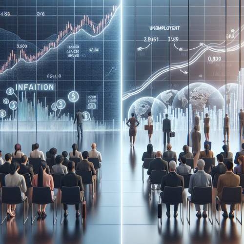 An image illustrating La Curva de Phillips Relación entre Inflación y Desempleo