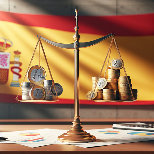 An image illustrating El Sistema Fiscal en España: Impuestos, Gasto y Déficit