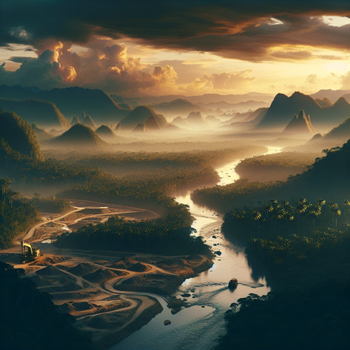 An image illustrating Externalidades ambientales en Perú: minería y deforestación