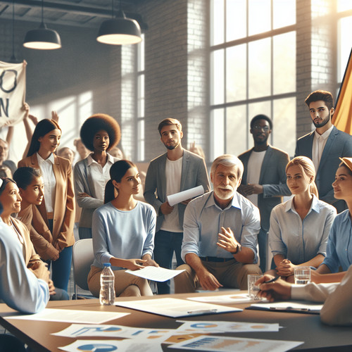 An image illustrating Los Sindicatos: Rol y Poder en el Mercado de Trabajo