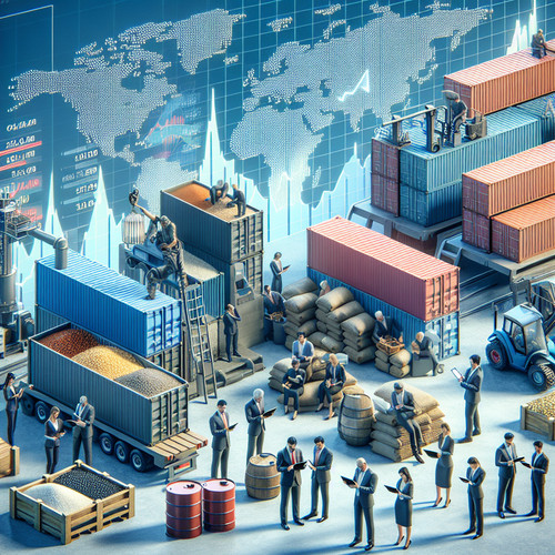 An image illustrating El Mercado de Materias Primas: Impacto en la Economía Global