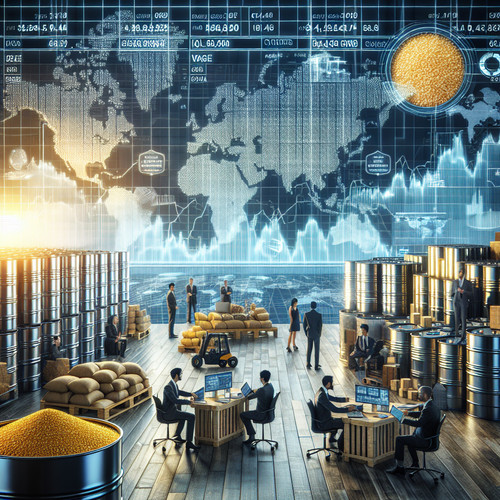 An image illustrating El Mercado de Materias Primas: Impacto en la Economía Global