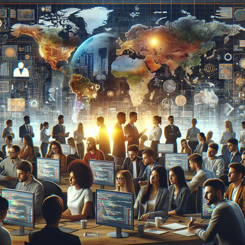 An image illustrating Economía del Conocimiento Software y Servicios: Impulso al Desarrollo Global