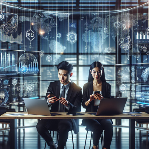 An image illustrating Economía Digital: El Impacto de E-commerce y Fintech