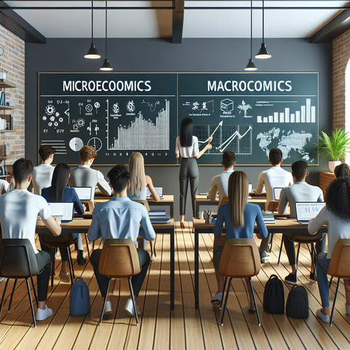 An image illustrating Microeconomía vs. Macroeconomía: Diferencias y Ejemplos