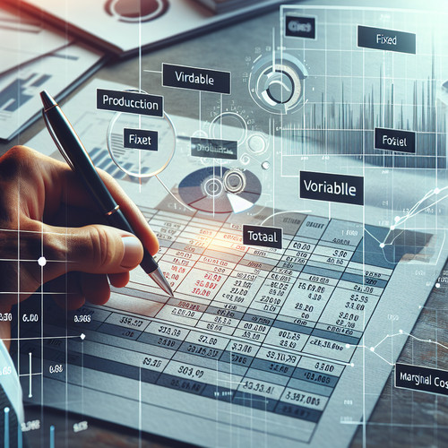 An image illustrating Costos de Producción: Fijos, Variables, Totales y Marginales