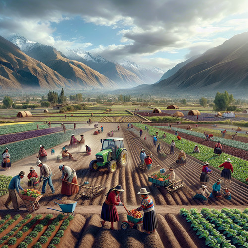 An image illustrating Economía agrícola en Perú: importancia y desafíos