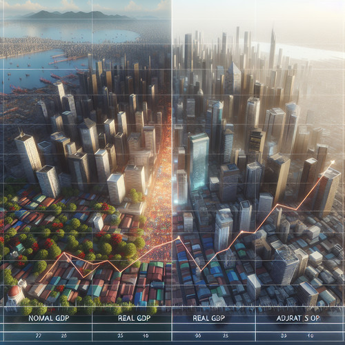 An image illustrating PIB Nominal vs PIB Real ¿Cuál es la Diferencia Importante?
