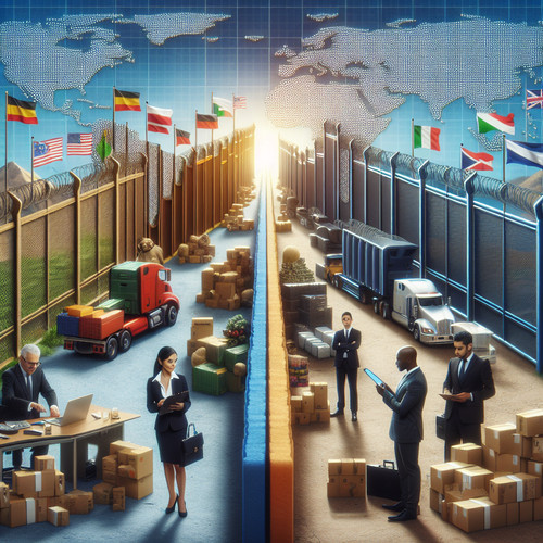 An image illustrating Proteccionismo vs. Libre Comercio: Argumentos a Favor y en Contra