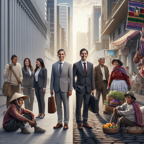 An image illustrating Mercado laboral peruano: empleo formal e informal