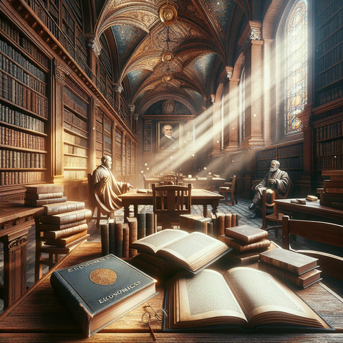 An image illustrating La Escuela Austríaca de Economía: Hayek, Mises y la Libertad