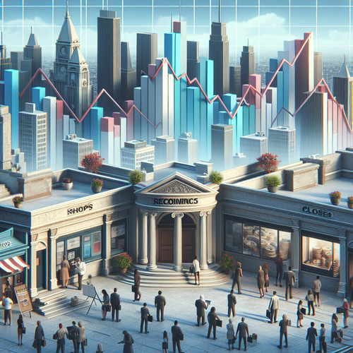 An image illustrating ¿Qué Significa que una Economía Está en Recesión?