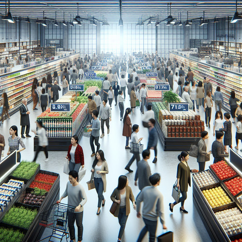 An image illustrating Oferta y demanda explicadas con ejemplos de supermercados