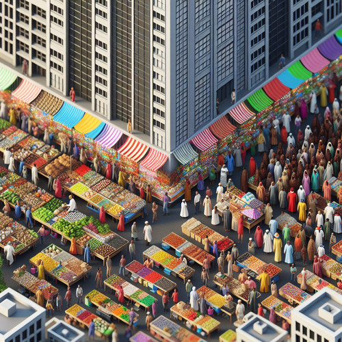 An image illustrating Mercados competitivos vs monopolios: ejemplos claros y fáciles