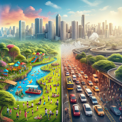 An image illustrating Externalidades positivas y negativas cómo afectan tu ciudad