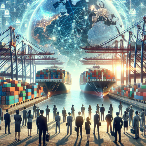 An image illustrating La Globalización: Pros, Contras y el Futuro del Comercio