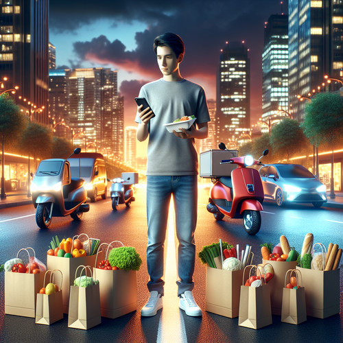 An image illustrating Apps de delivery y la economía de la conveniencia