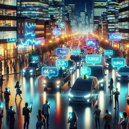 An image illustrating Precios dinámicos en apps de transporte: cómo funcionan y su impacto en el usuario