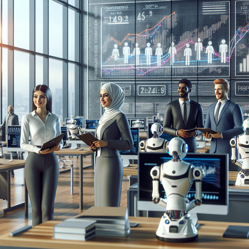 An image illustrating El Futuro del Trabajo Automatización y sus Efectos en el Empleo