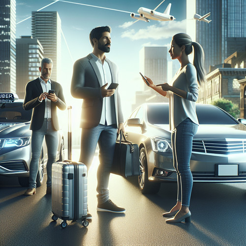 An image illustrating La Economía de las Plataformas Uber, Airbnb y su Impacto Laboral