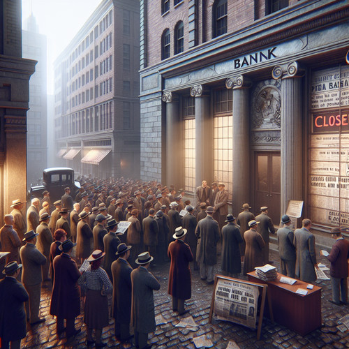 An image illustrating La Gran Depresión de 1929 - Causas Económicas y Lecciones Clave