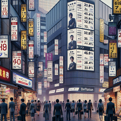 An image illustrating Japón y la Deflación - El Problema de los Precios que Caen