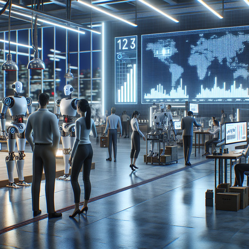 An image illustrating Los Retos Económicos de la Automatización y la Inteligencia Artificial