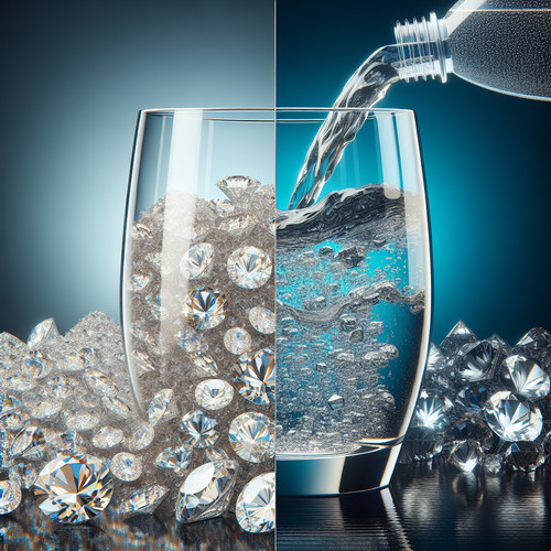 An image illustrating ¿Por qué los Diamantes Son Caros y el Agua Barata?