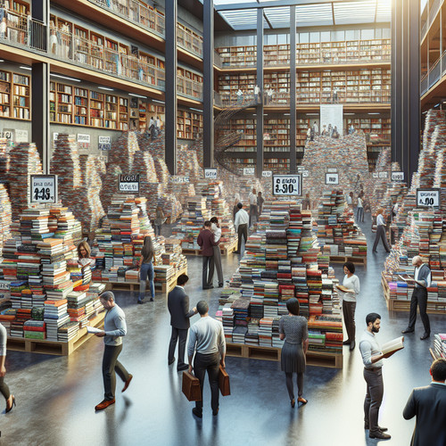 An image illustrating Mercado de libros y editoriales: dinámicas de oferta, demanda y precios