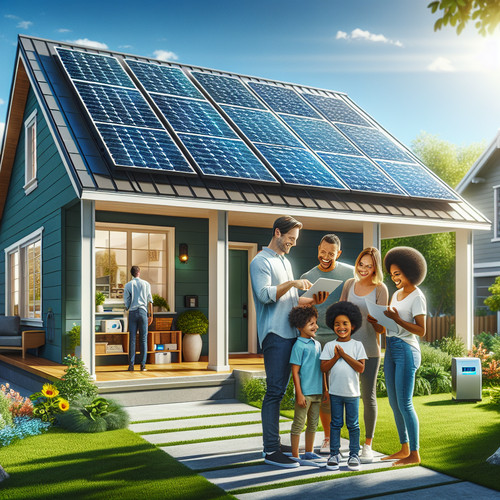 An image illustrating Energía solar en hogares: Economía y ahorro real