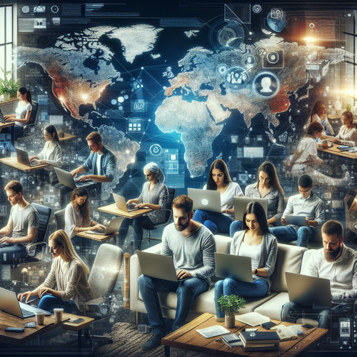 An image illustrating Mercado laboral de freelancers: explorando oportunidades y competencia