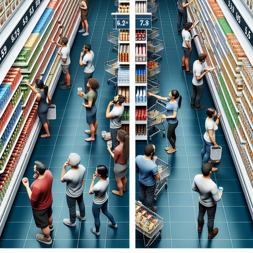 An image illustrating Elasticidad-precio en supermercados - ejemplos prácticos