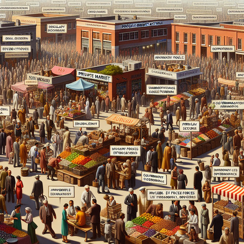 An image illustrating Fallas de mercado - cuándo el gobierno debe intervenir