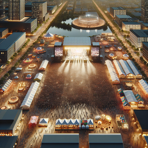 An image illustrating Economía de eventos – conciertos, ferias y festivales: impacto y oportunidades