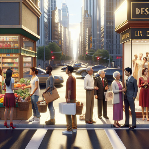 An image illustrating Bienes normales vs bienes de lujo – ejemplos cotidianos y cómo distinguirlos