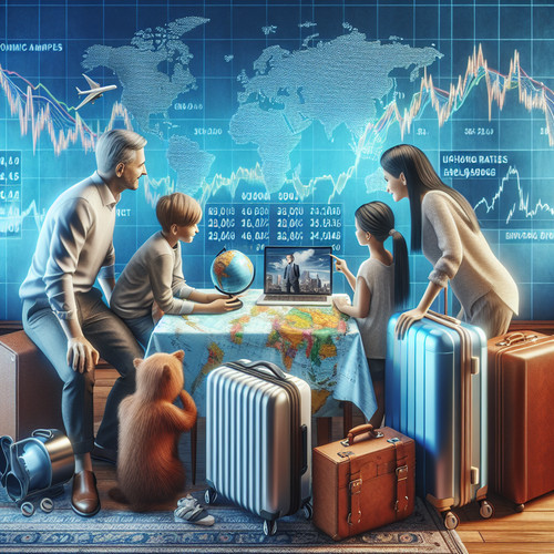 An image illustrating Viajes y turismo - cómo la economía afecta tus vacaciones