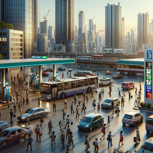 An image illustrating Gasolina y transporte público: economía simple para todos