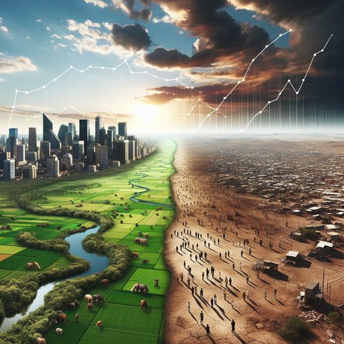 An image illustrating Del cambio climático a la economía - cómo el medio ambiente afecta el PIB